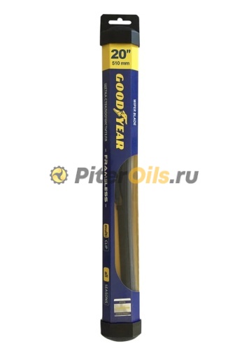 Бескаркасная щетка стеклоочистителя Goodyear FRAMELESS 20"/51 cm всесезонная, MULTICLIP GY000420