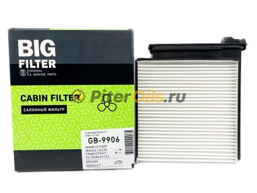 Фильтр салонный BIG FILTER GB9906 (CU1829)