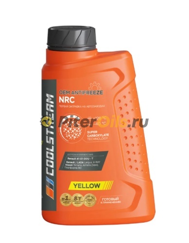 Антифриз Cool Stream NRC -40 желтый (1л) CS-010101-YE