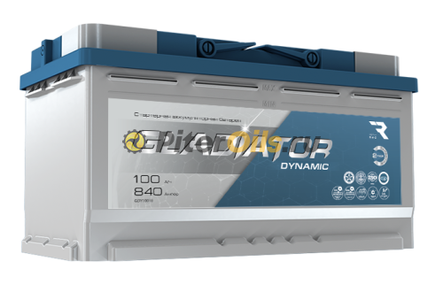 Аккумулятор GLADIATOR dynamic 100Ah 840A пр. пол (+ -) 353x175x190 GDY10010