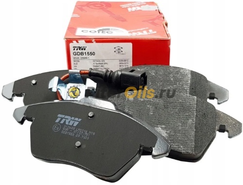 TRW тормозные колодки передние GDB1550 Audi, SEAT, Skoda, Volkswagen (4 шт.)
