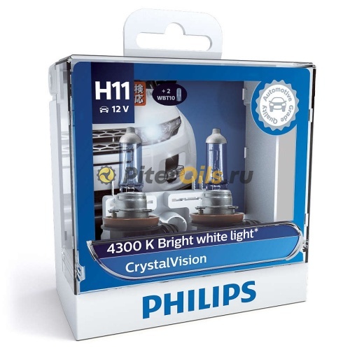 Philips Лампа Crystal Vision H11/W5W 12362CVSM