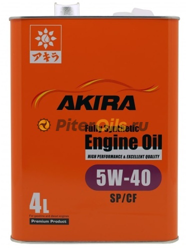 AKIRA ENGINE OIL FS 5W40 SP/CF/GF-6A (4л) A00032242-004