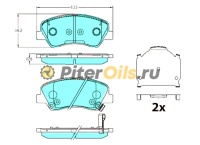 Дисковые тормозные колодки передние TRW GDB3630 для Hyundai, Solaris II