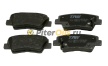 Дисковые тормозные колодки задние TRW GDB3494 (GDB3537) Hyundai Solaris 11-, Kia Rio III 11- 
