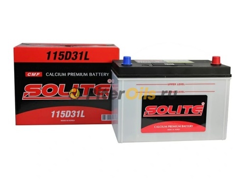 Аккумулятор Solite 95Ah 750A Asia (борт) об. пол. (- +) 306x170x225