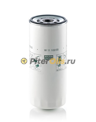 Фильтр масляный MANN W11102/35 RENAULT MIDS,MIDR 06,08 / dCi 6,11