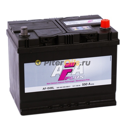 Аккумулятор AFA PLUS 68А/ч 550A 261x175x220 (- +) 568 404 055 AF-D26L