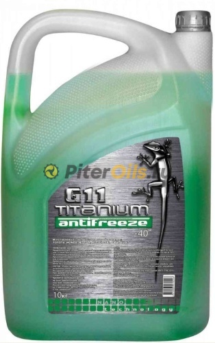 Titanium Антифриз зеленый  G11 -40, 10 кг