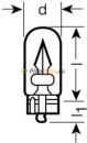 Osram 2845 Лампа W5W 24V 5W W2.1x9.5d ORIGINAL LINE