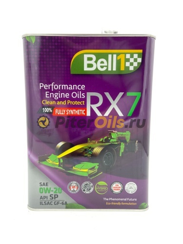 BELL1 RX7 0w20 SP/ILSAC GF-6A, 4л